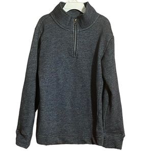 •CHILDRENS PLACE•NWOT LITTLE BOYS' HEATHERED BLUE 1/4 ZIP PULLOVER SIZE 7/8(MED)